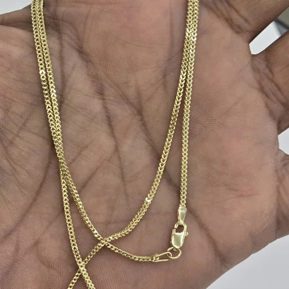 14kt Real Gold Franco Chain 1.4mm 18 Inches